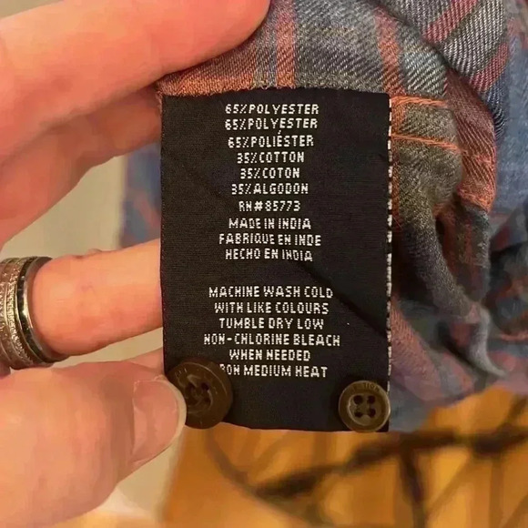 Jack O’Neill Plaid Flannel Men’s Button Down Shirt-Sz XXL - Picture 5 of 6